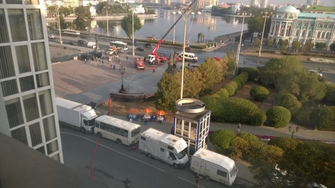 Центр Екатеринбурга перекрыли ради Пореченкова (фото)