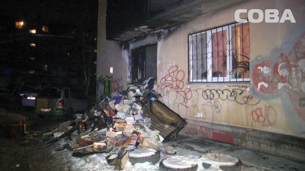Ночью в доме на улице Куйбышева горела квартира