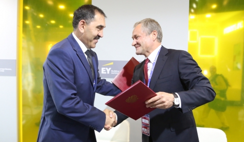 Кокорин и глава Ингушетии Евкуров подписали соглашение о сотрудничестве