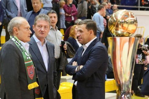 Евгений Куйвашев и Андрей Козицын посетили финал международного турнира «Кубок УГМК»