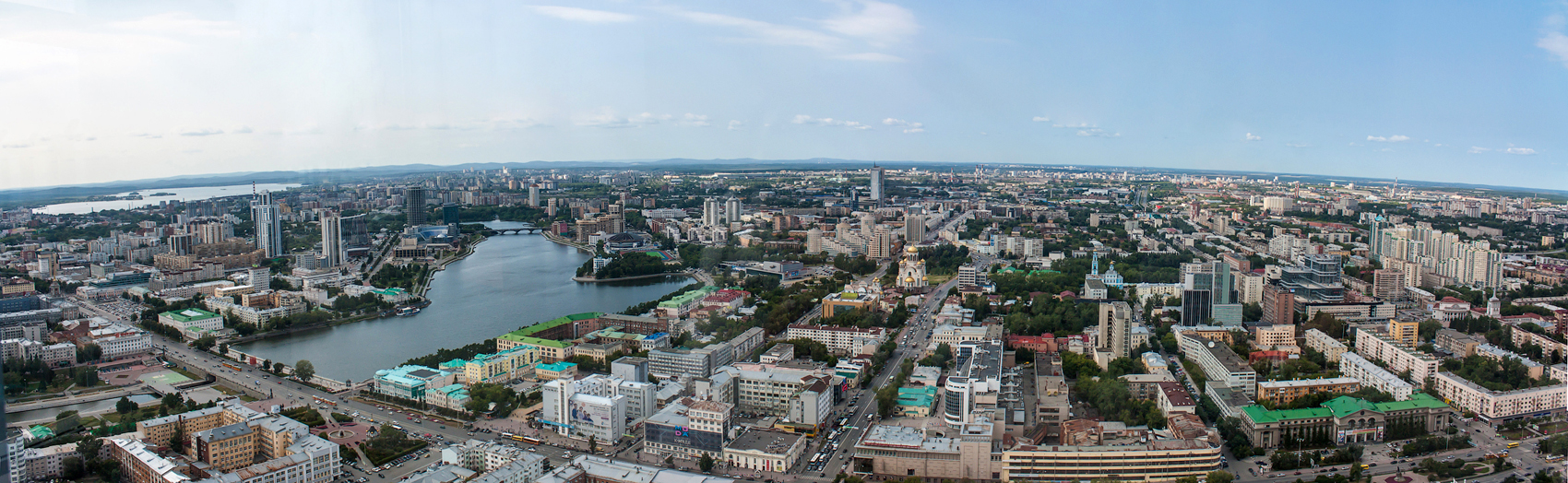 Екатеринбург с высоты птичьего полёта Высоцкий