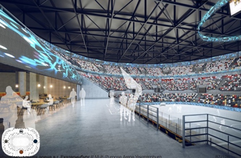 УГМК презентовала проект ледовой арены, которую построят вместо «башни смерти»