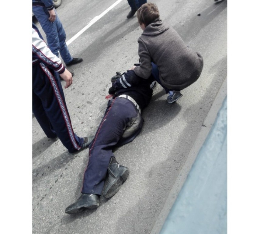 В Екатеринбурге при попытке остановить нарушителя разбился инспектор мотовзвода ГИБДД (ФОТО, ВИДЕО)