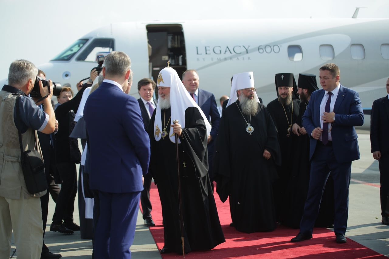 В Екатеринбург прибыл патриарх Кирилл