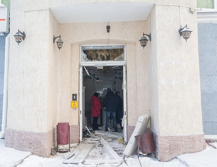 В Новосибирске взорвали банк