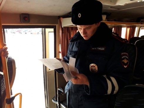 В Екатеринбурге сотрудники Госавтоинспекции проверяют автобусы, перевозящие детей 