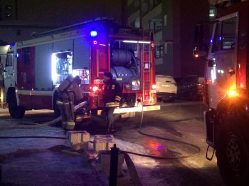 Ночью произошел пожар в доме на улице Радищева