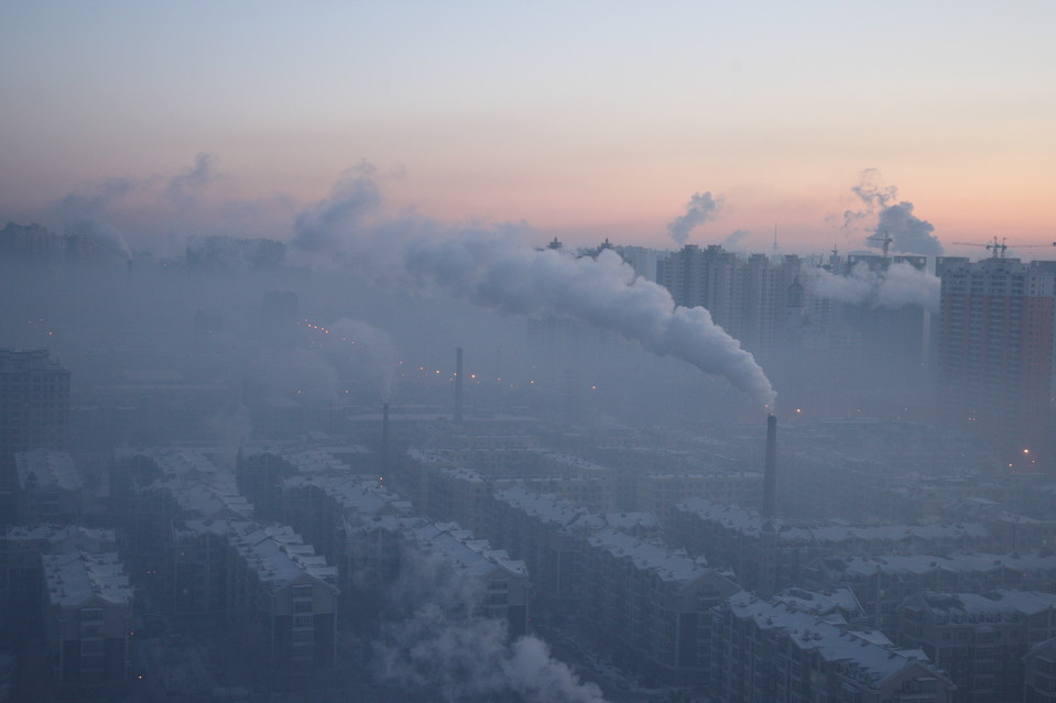 Смог над городом фото