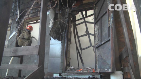 Вчера в Екатеринбурге сгорел двухэтажный садовый дом