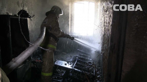 При пожаре в доме на улице Гагарина пострадала женщина