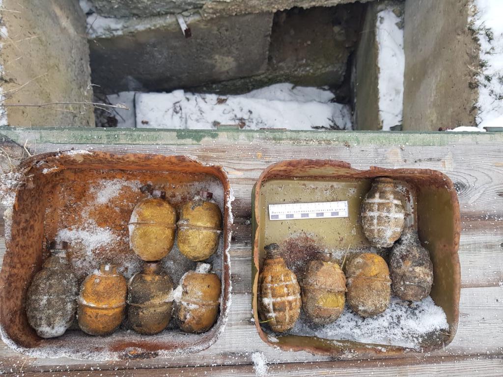 В лесном схроне под Верхней Пышмой сотрудники УФСБ изъяли 11 гранат