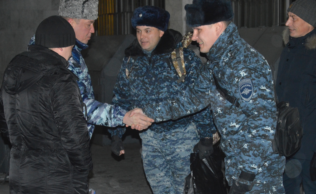 Сводный отряд свердловской полиции вернулся из командировки на Северный Кавказ