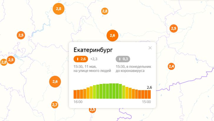 Карта распространения коронавируса в Екатеринбурге на сегодня. Индекс Челябинска.