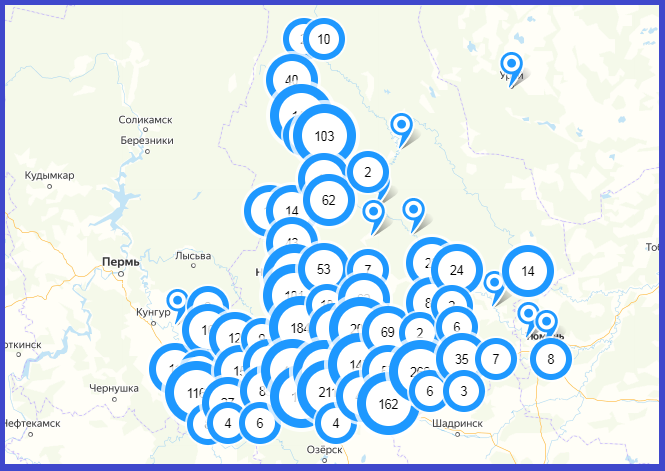 В Свердловской области обновлена карта распространения коронавируса