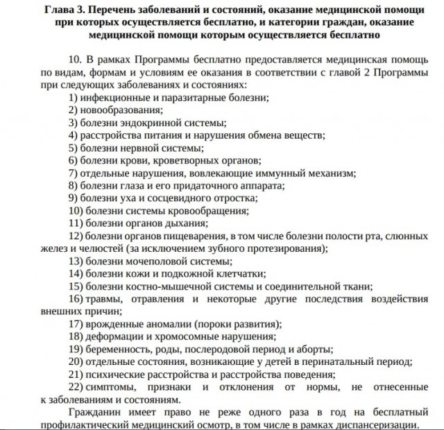 В Свердловской области утверждён список заболеваний, которые будут лечить бесплатно