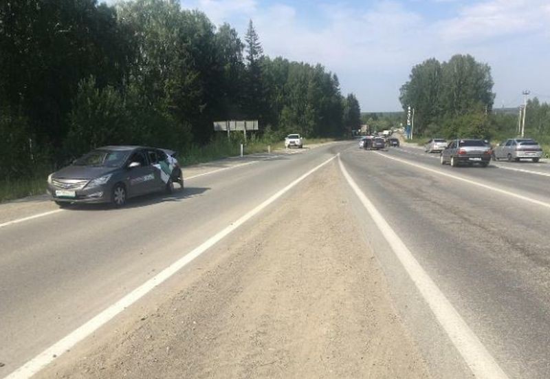17-летней водитель арендованной машины по дороге в Балтым спровоцировал ДТП