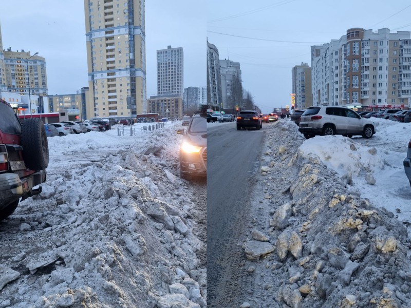 Екатеринбуржцы пожаловались на некачественную уборку улицы Сурикова